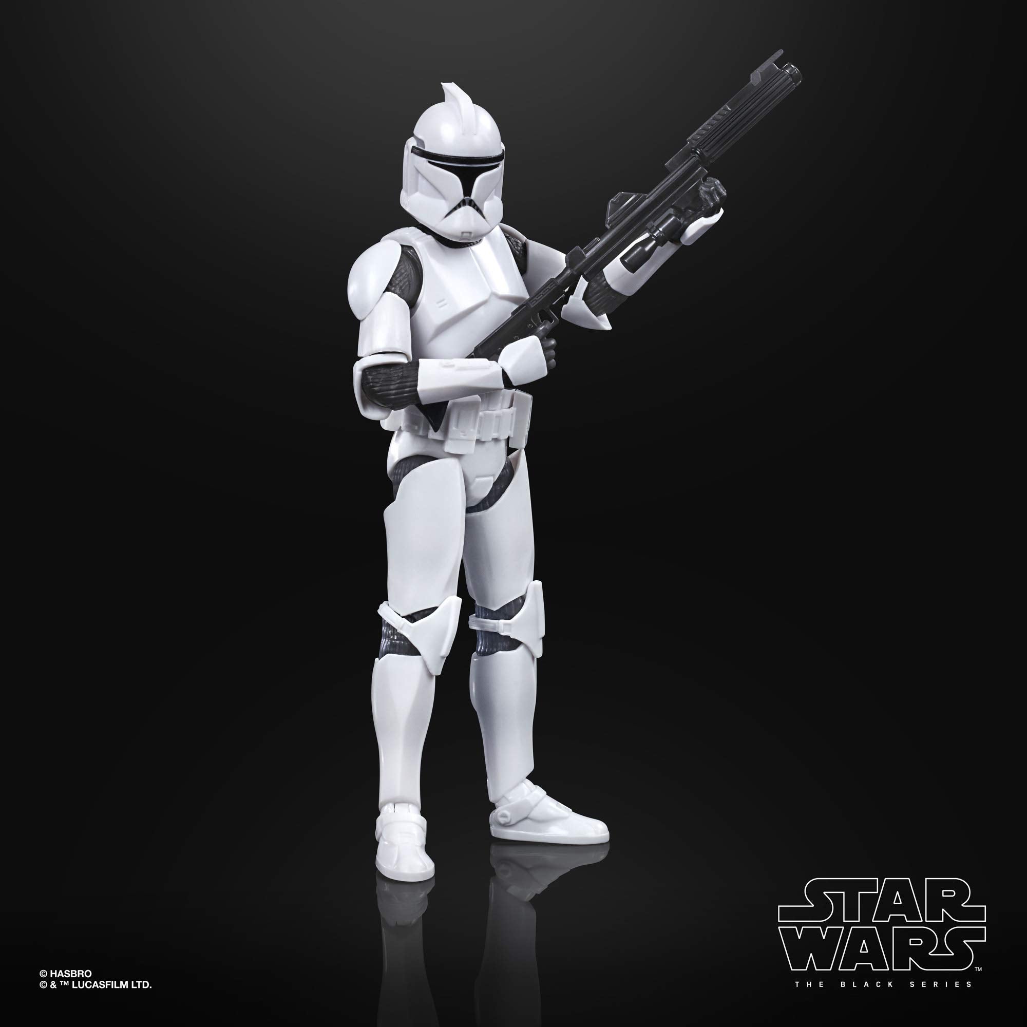 Star Wars The Black Series Phase I Clone Trooper Toy 6-Inch Scale The Clone Wars Collectible Action Figure, Kids Ages 4 and Up,E9367 (7571543818478)